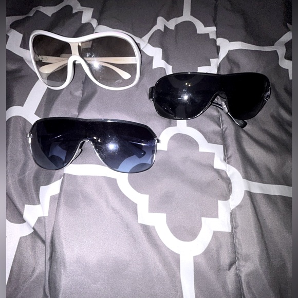 Cute Y2k wrap shield glasses